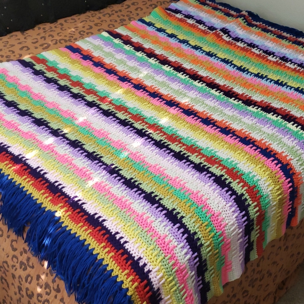 🌈Rainbow Crochet Blanket🌈